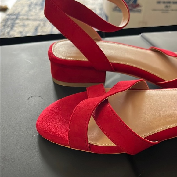 Torrid Women's Red Strappy Sandals - Picture 2 of 3